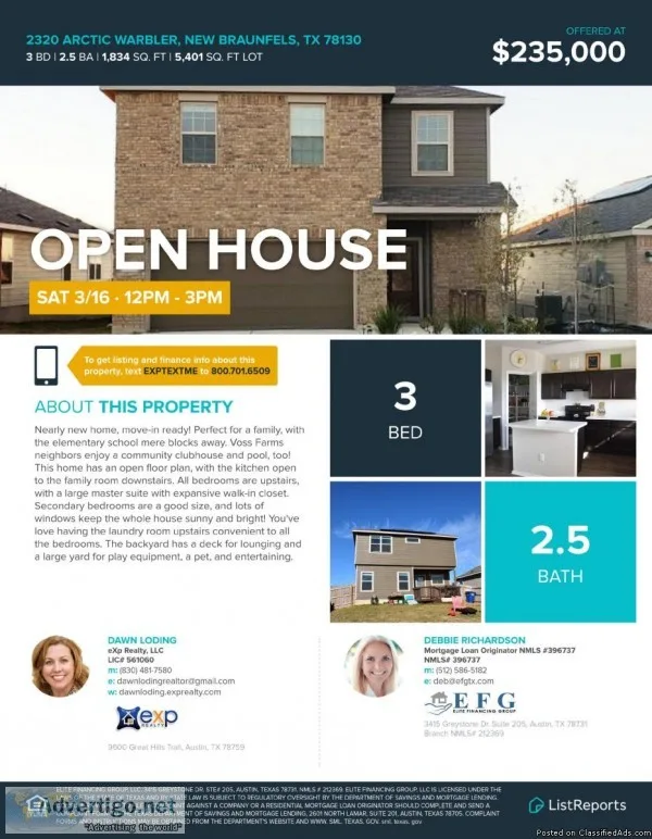 Open House in New Braunfels TX