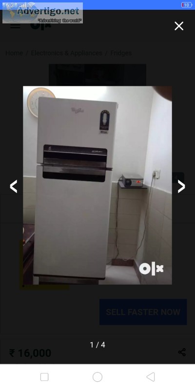 Whirlpool 3 door fridge