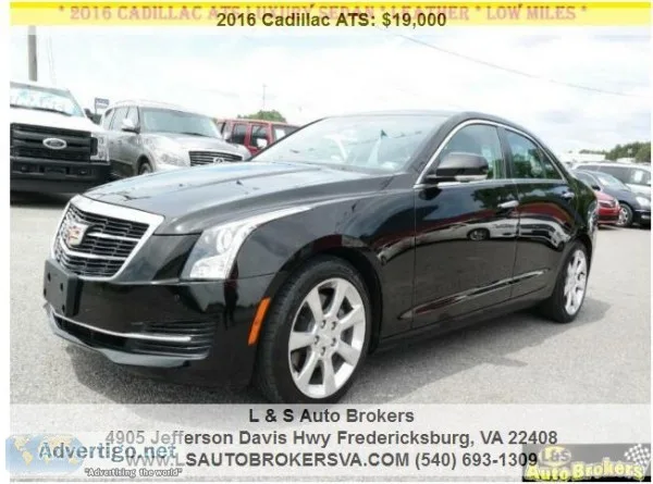2016 CADILLAC ATS 2.0LUXURY SEDANLOW MILESFINANCING AVAILABLE