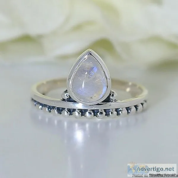 Moonstone Ring Glittering Tiara-GSJ