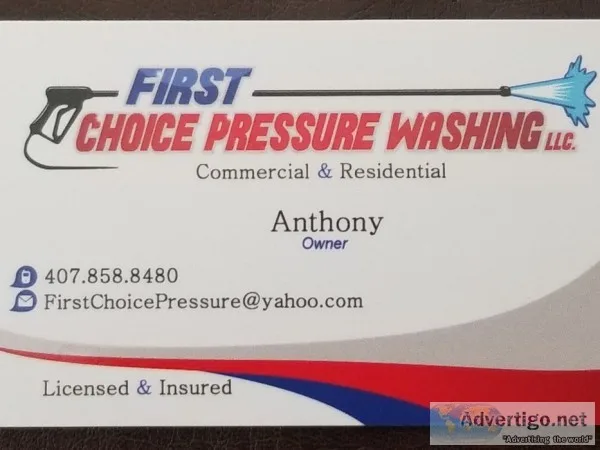 First Choice Pressure Washing