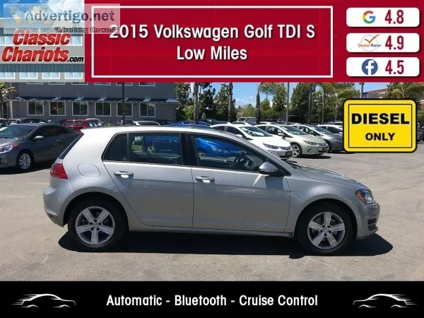 Used 2015 Volkswagen Golf TDI S for Sale in San Diego - 19522