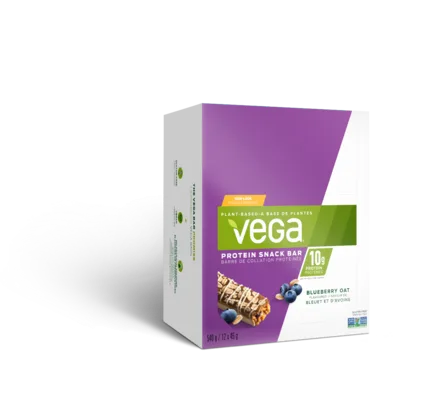 Vega Protein Snack Bar Blueberry Oat Box of 12