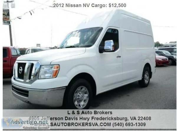2012 NISSAN NV CARGO 2500 HDHIGH ROOFCARGO VAN