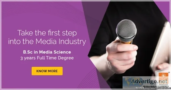 B.Sc. in Media Science  NSHM the best media science college in K