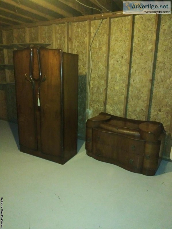1930  Antique Art Deco Waterfall BR
