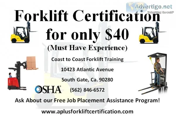 Forklift operators wanted