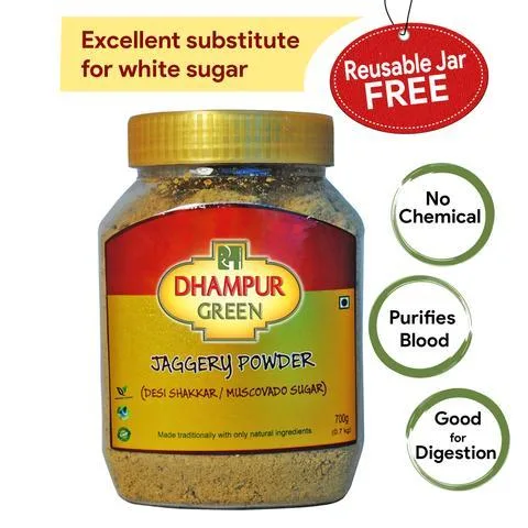 Buy Jaggery Powder online  Best in taste  700Gms - 104Rs Dhampur