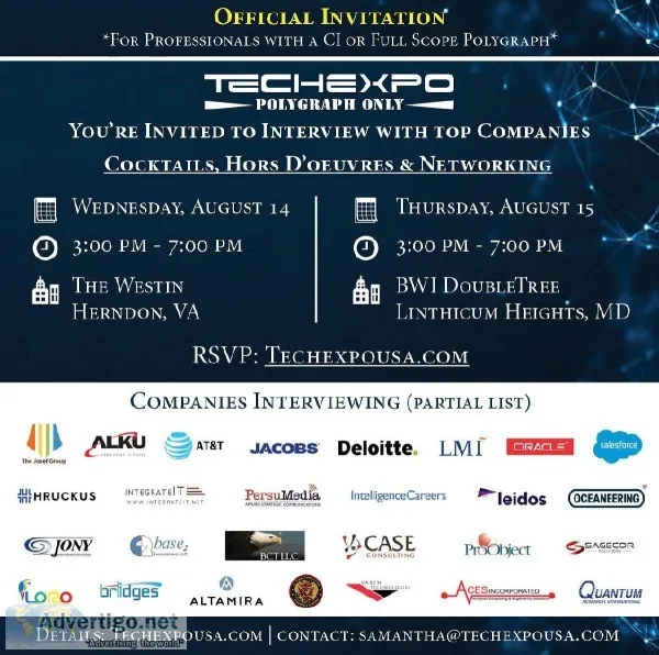 Security Cleared Hiring Event