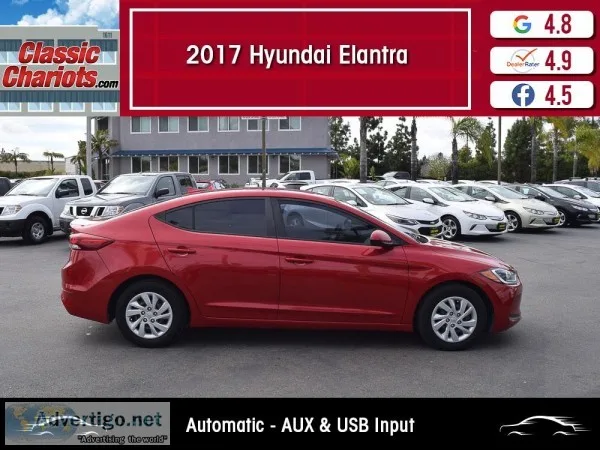Used 2017 Hyundai Elantra SE for Sale in San Diego - 19618