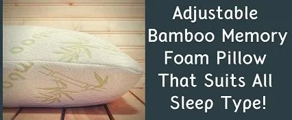 Adjustable Bamboo Memory Foam Pillow That Suits All Sleep Type