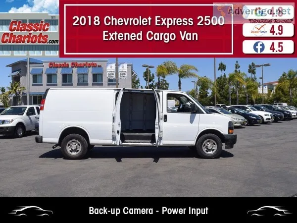 Used 2018 Chevrolet Express 2500 Extened Cargo Van for Sale in S