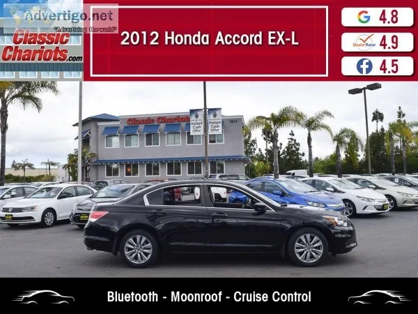 Used 2012 Honda Accord EX-L for Sale in San Diego - 19662