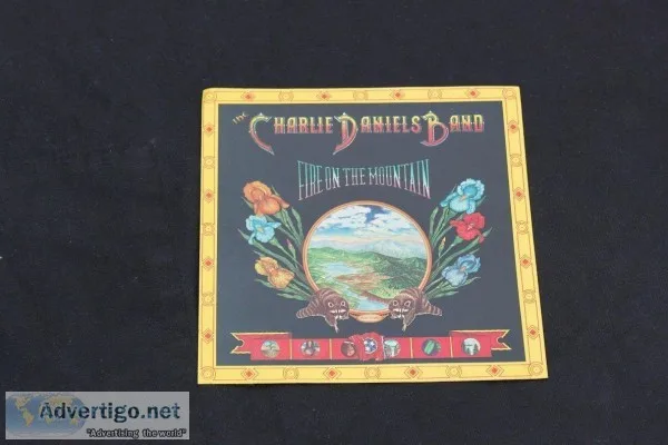 CHARLIE DANIELS BAND FIRE ON THE MOUNTAINVINTAGE MUSIC STICKER N