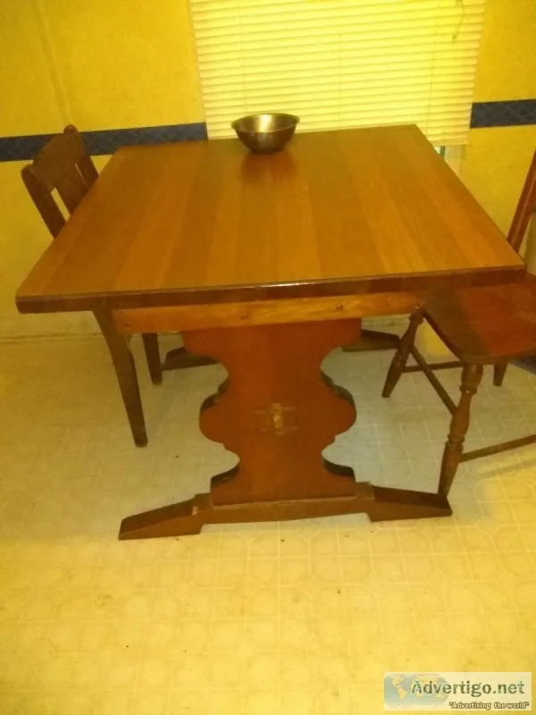 Solid wood kitchen table