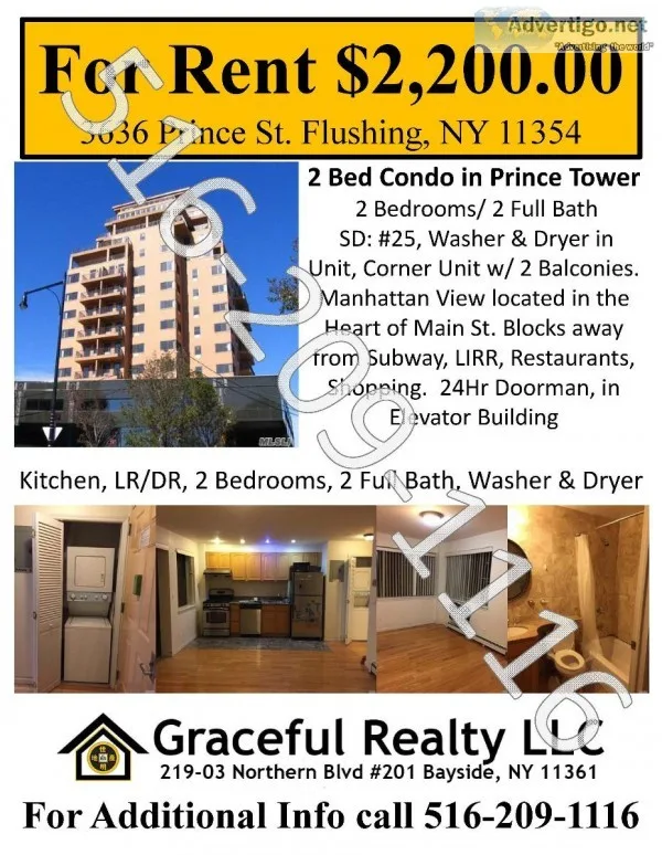 2 Bedroom Condo for Rent in Prince Towers