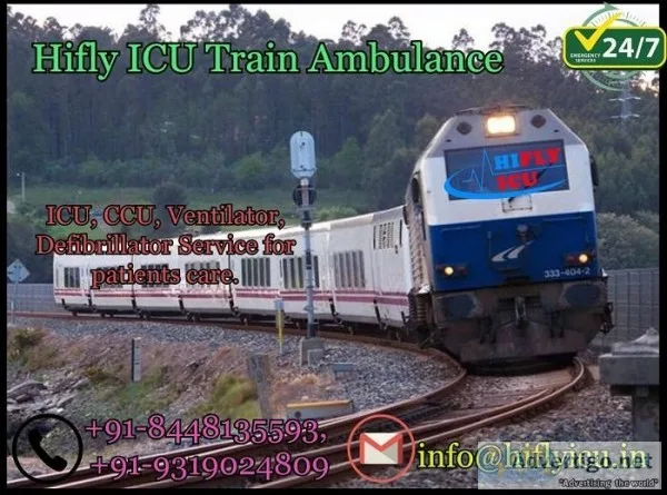 Best Medical Support Train Ambulance Service in Surat By Hifly I