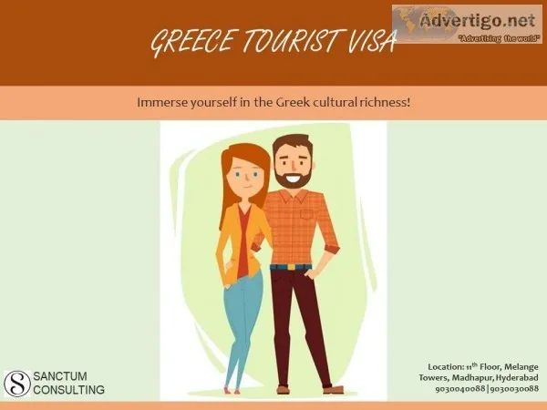 Get Greece Tourist Visa through Sanctum Consulting