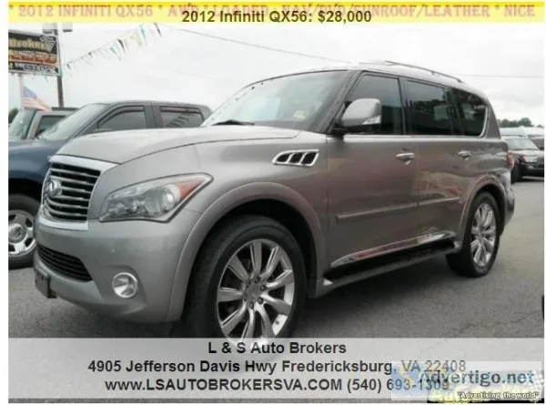 2012 INFINITI QX56 4DRSUVLOADEDNAV SYSTEM