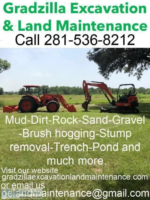 Excavation and land maintenance