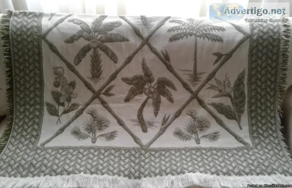 TROPICAL PALM TREE THROW BLANKET
