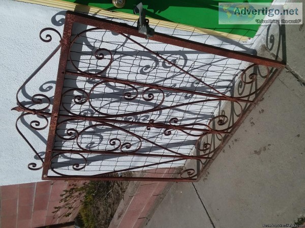 Vintage Wrought Iron Garden Gate