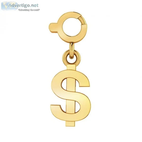Gold Dollar Charm