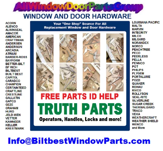Truth and EntryGard Window and Door Hardware Repair Parts