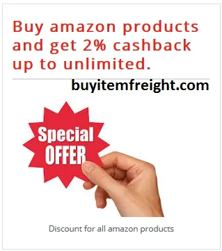 Buy amazon products and get 2% cashback up to unlimited.