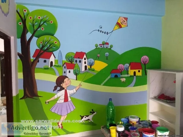 Animals themes wall painting in Hyderabad