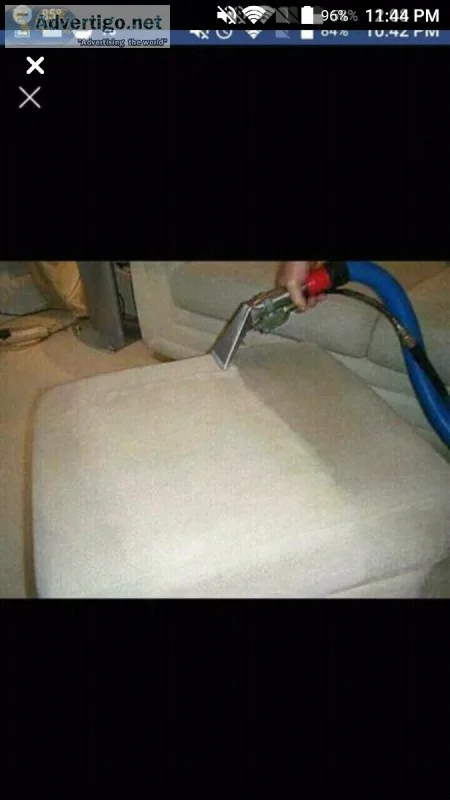 Carpet steam cleaning service truck mounted