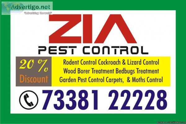 Zia Pest Control  73381 22228  Termite  Cockroach Bed Bugs Treat