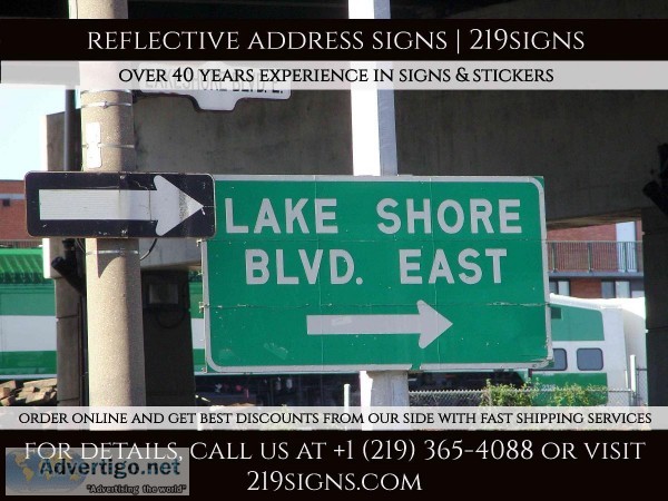 Reflective Address Signs Maker in CrownPoint