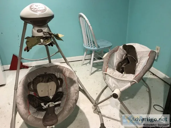 Baby swing and rocking bed
