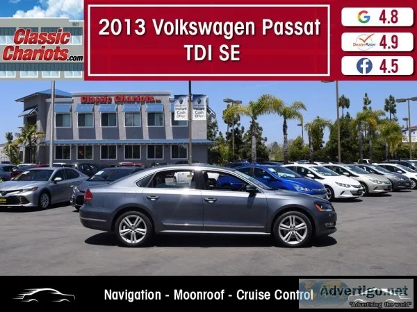Used 2013 Volkswagen Passat TDI SE for Sale in San Diego - 19621