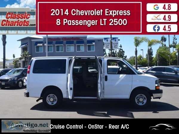 Used 2014 Chevrolet Express 8 Passenger LT 2500 for Sale in San 