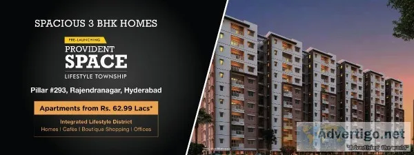 3 BHK Flats in Rajendra Nagar Hyderabad - Provident Space