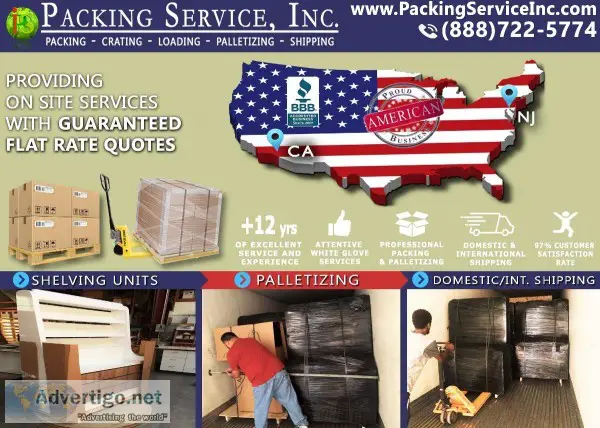 Packing Service Inc Mobile AL - Pack and Palletize  Wooden Crate