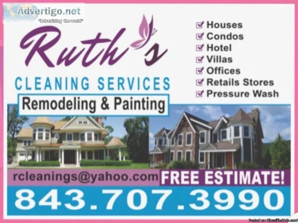 Cleanings Ruth&rsquoS service