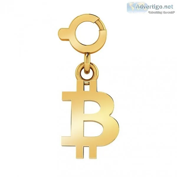 Gold Bitcoin Charm
