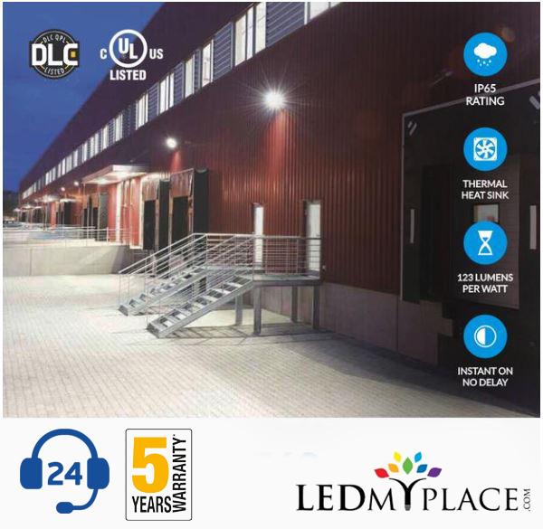 Install Semi cut LED wall Packs to Lighten Outside Areas at Comm