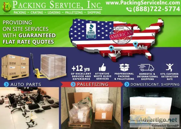 Packing Service Inc Dallas TX - Industrial Crates  Palletizing C