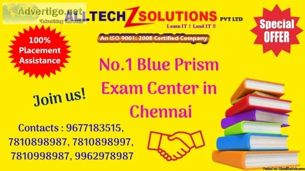 No.1 Blue Prism Exam Center in Chennai  Blue Prism Exam in Velac