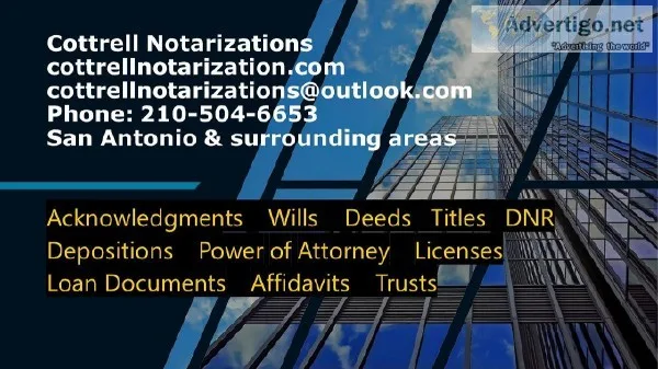 Mobile Notary San Antonio