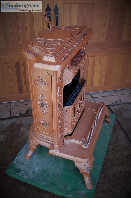 wood stove CIVIL WAR era parlor delux