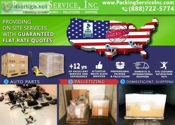 Austin TX - Crating Services  Palletizing Boxes - Packing Servic