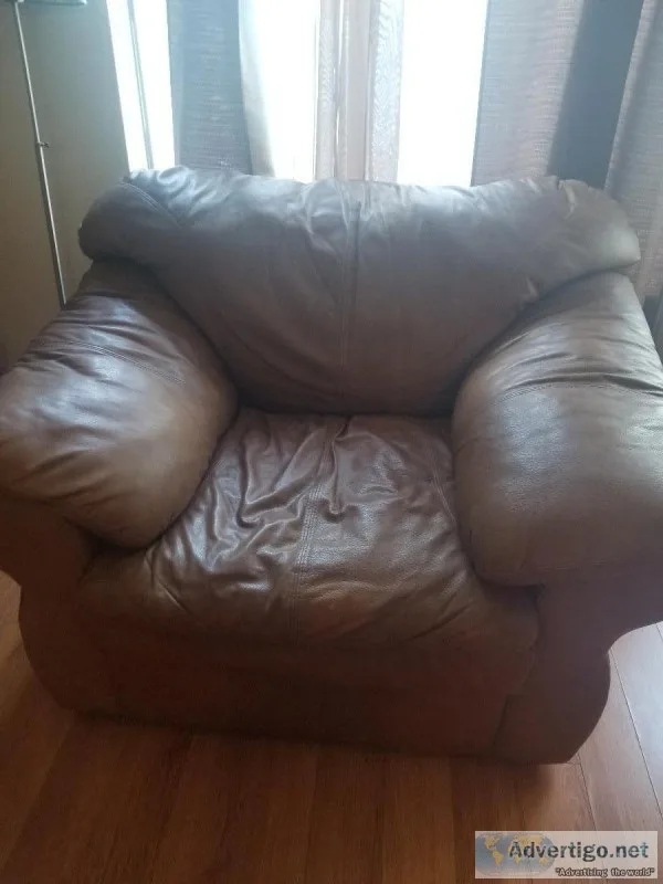 A leather loveseat for sale