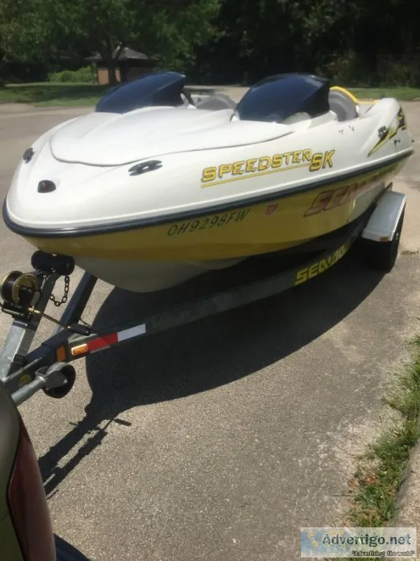 1999 SEADOO SPEEDSTER SK TWIN ENGINE JET BOAT SUPER FAST GREAT S