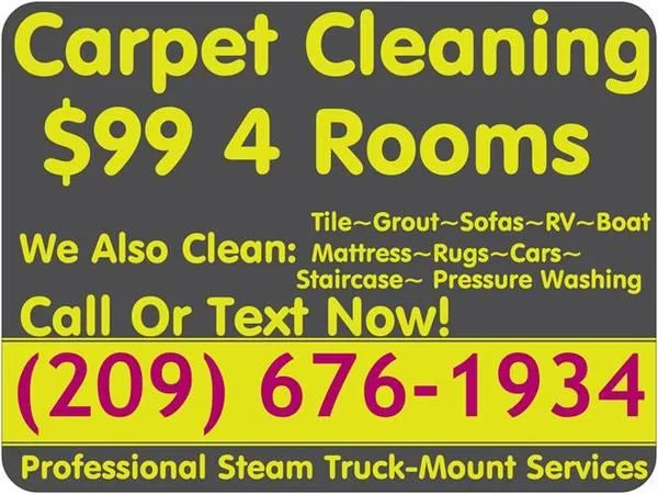 TILECARPET CLEANING STEAM TRUCK MOUNT-FURNITURE RV- ROOM 25