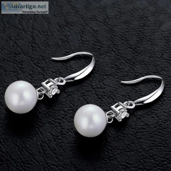 Sterling Silver Freshwater Pearl Drop Earrings